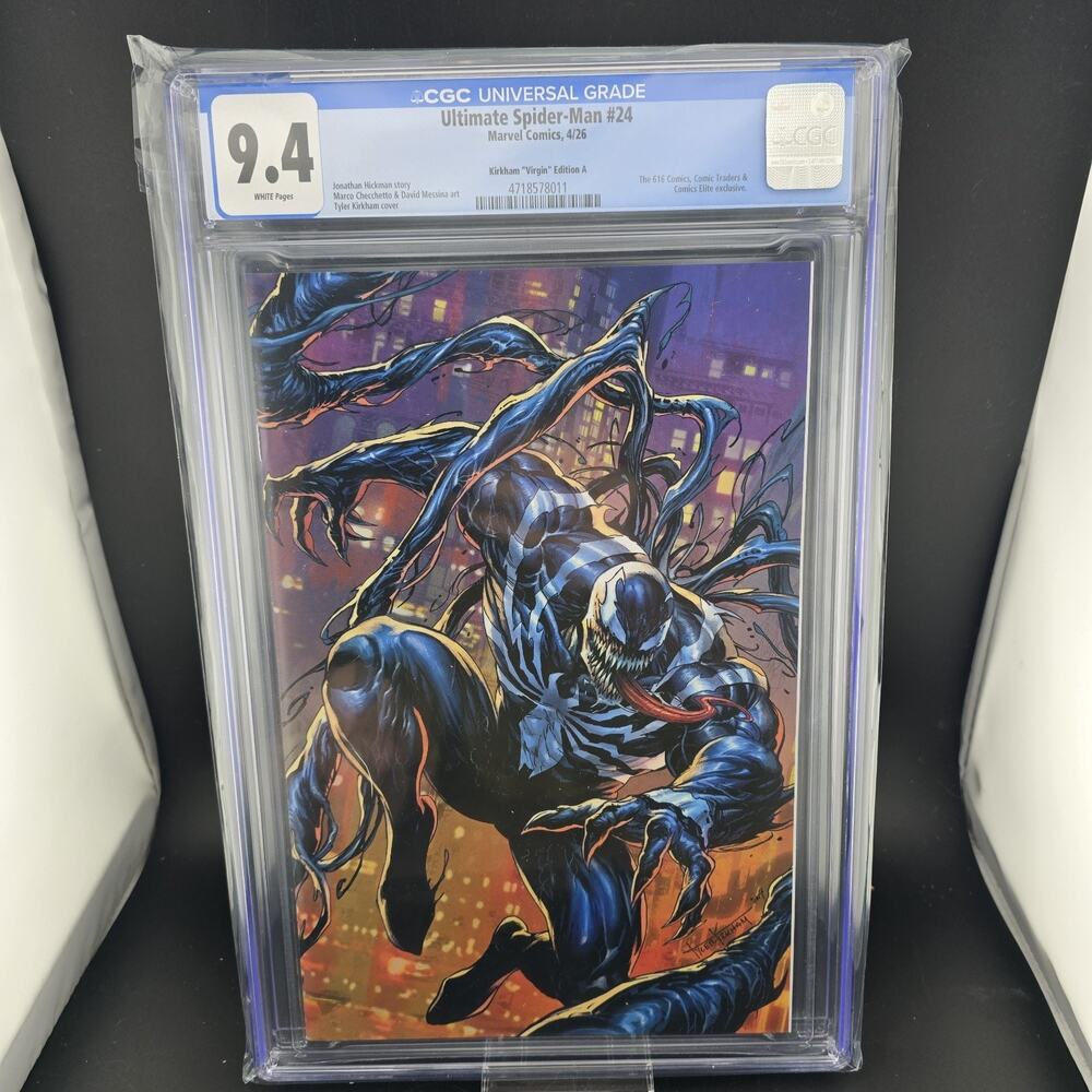 Ultimate Spider-Man #24 CGC 9.4 Kirkham Virgin Variant B Venom Marvel 2026